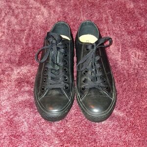 Black Leather Converse